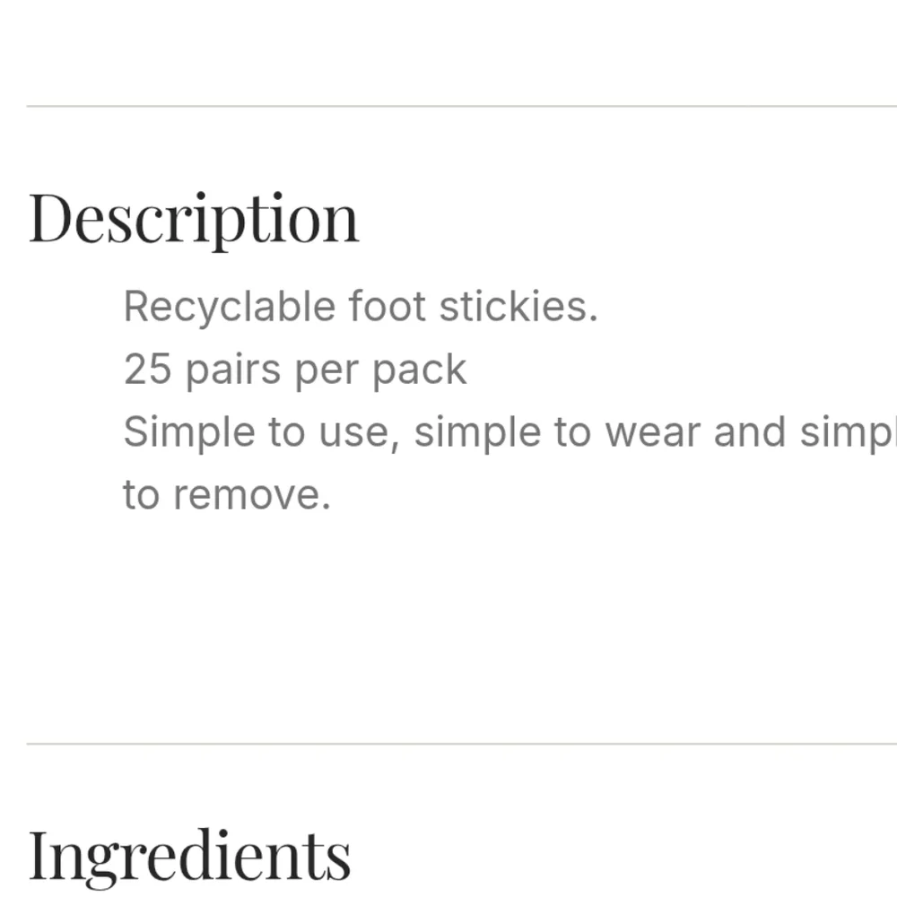Sunna Tan Foot Pads Spray Tan Foot Stickies 25 Pack